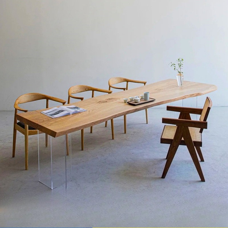 Nordic Solid Wood Acrylic Floa - đánh giá và giá Office Furniture Home