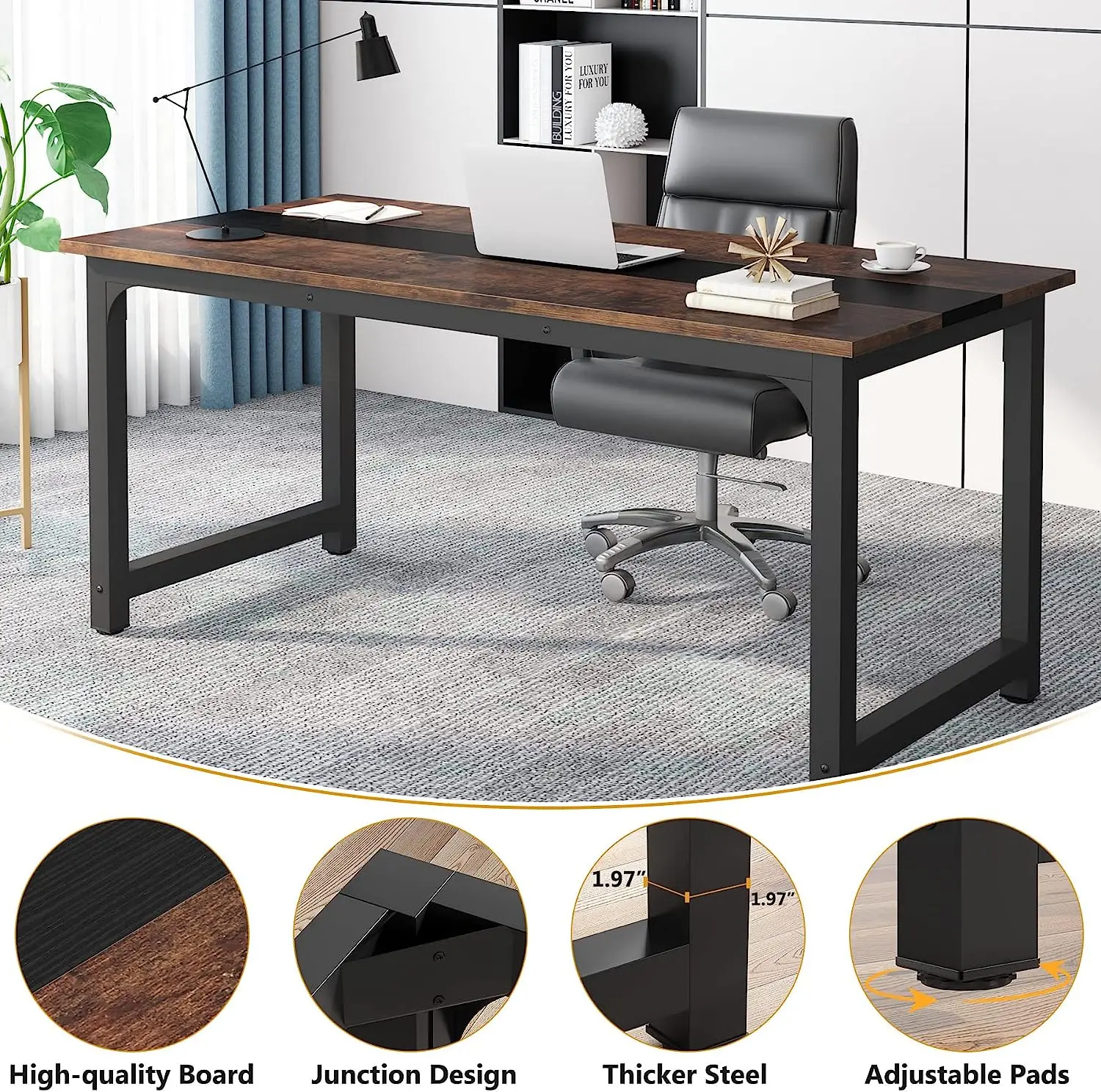 Tribesigns Modern Computer Des - đánh giá và giá Office X Furniture