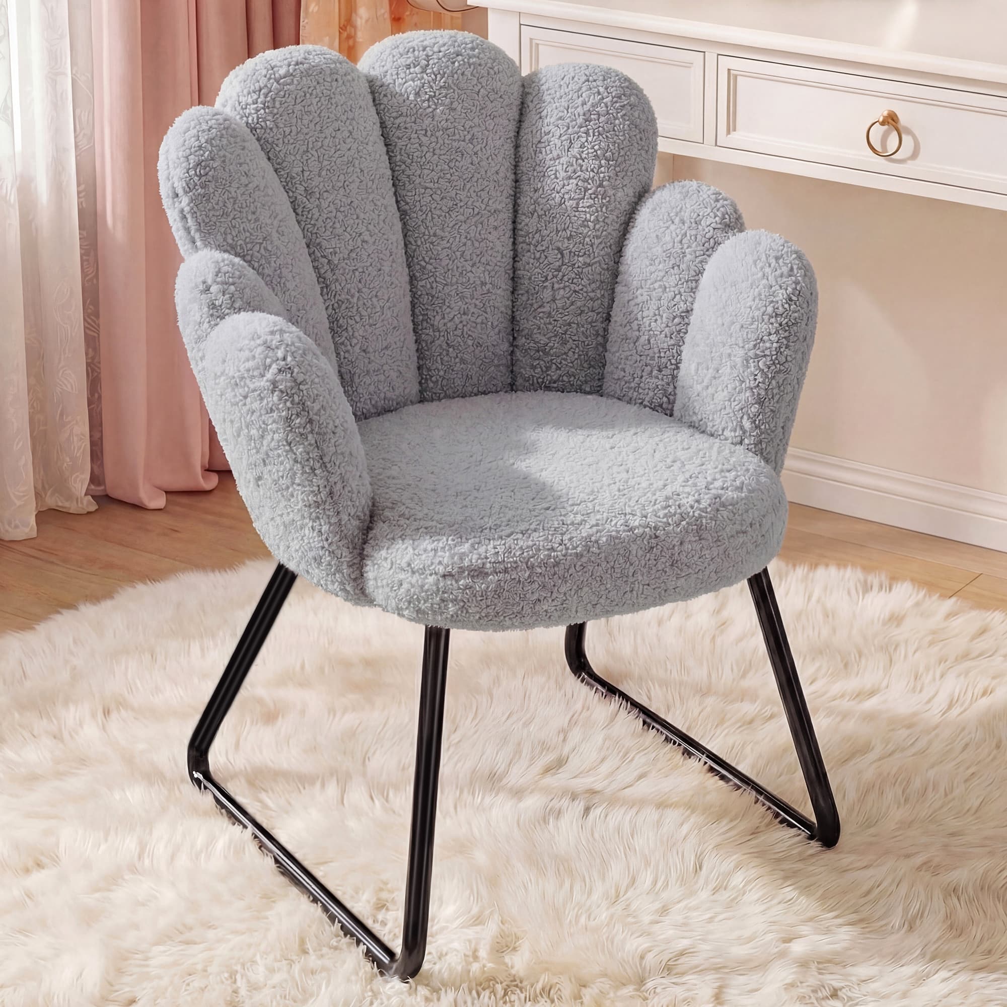 EnHomee Teddy Fleece Accent Ch - đánh giá và giá Office X Furniture