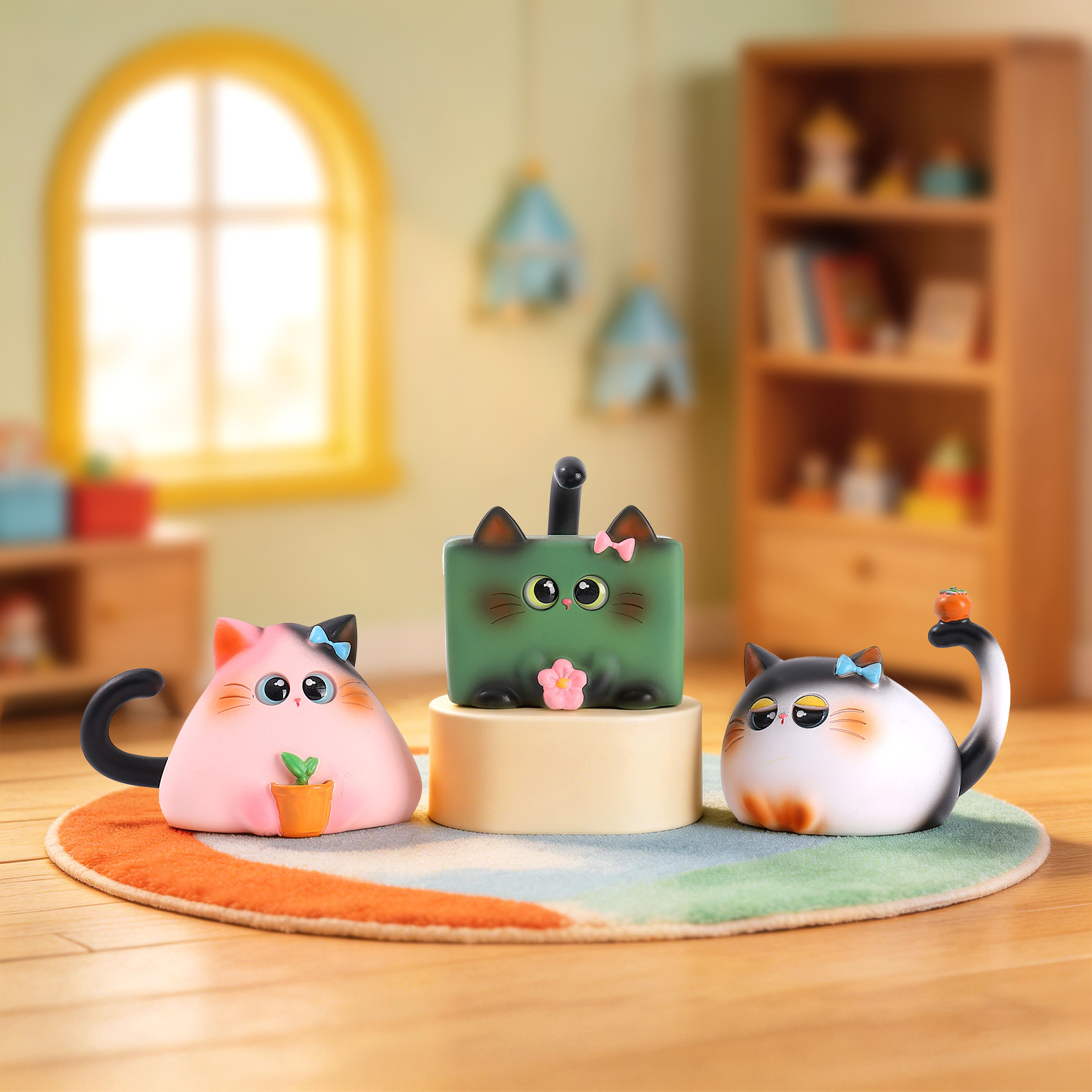 Blind Box Cat Figurine Resin C - đánh giá và giá Office Furniture Home