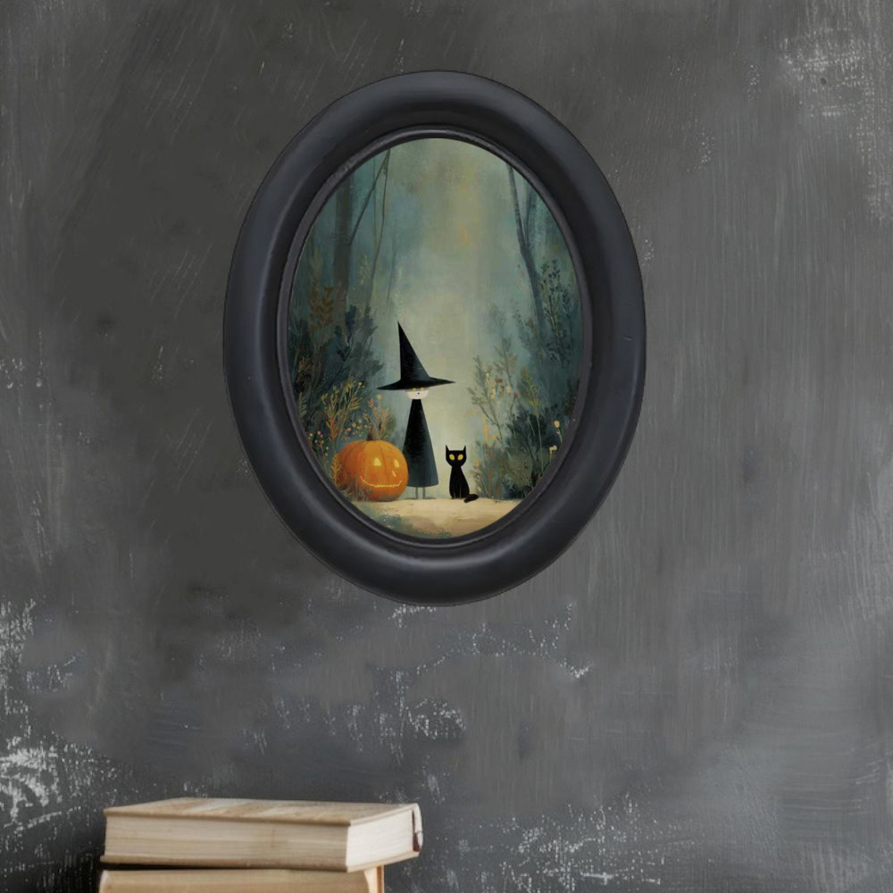 A 3D Vintage Halloween Witch a - đánh giá và giá Office Furniture Home