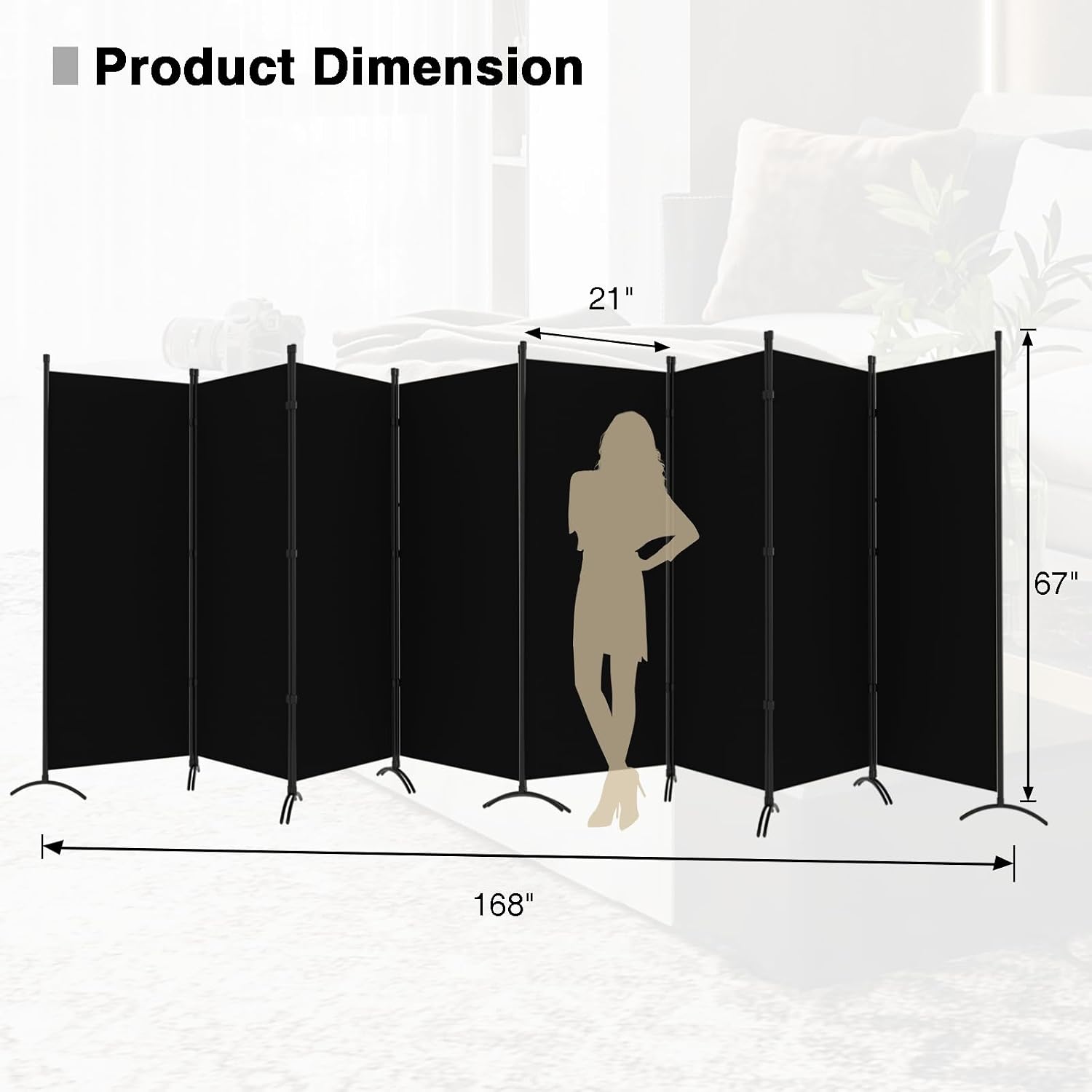 Room Divider-Folding Privacy S - đánh giá và giá Partition Screen Divider