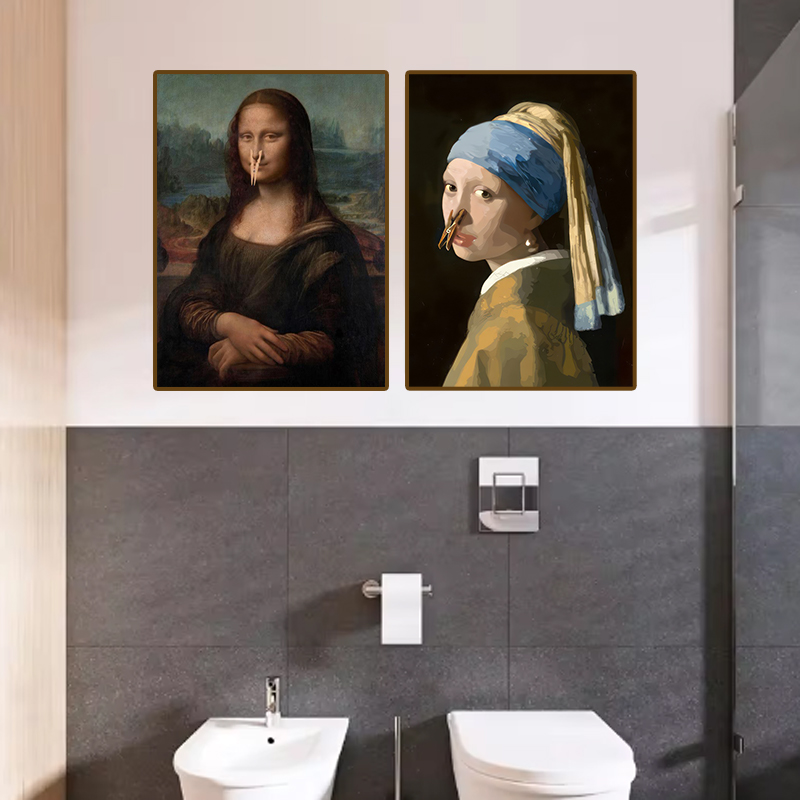 1pc Funny Abstract Bathroom To - đánh giá và giá Office Furniture Home