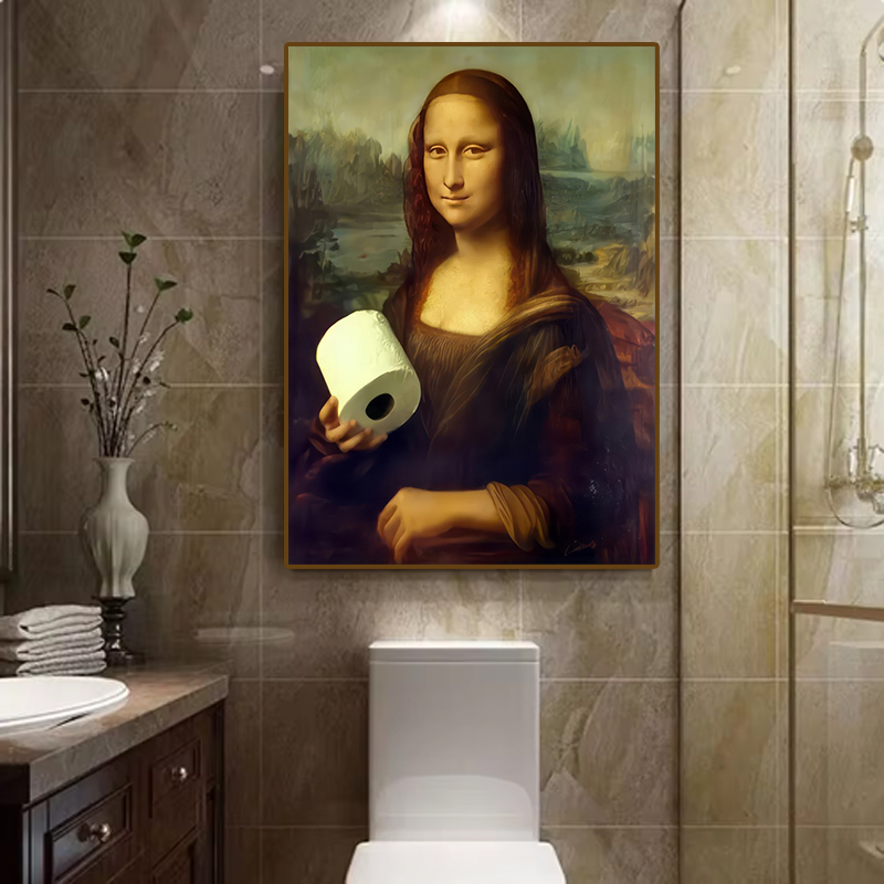 1pc Funny Abstract Bathroom To - đánh giá và giá Office Furniture Home