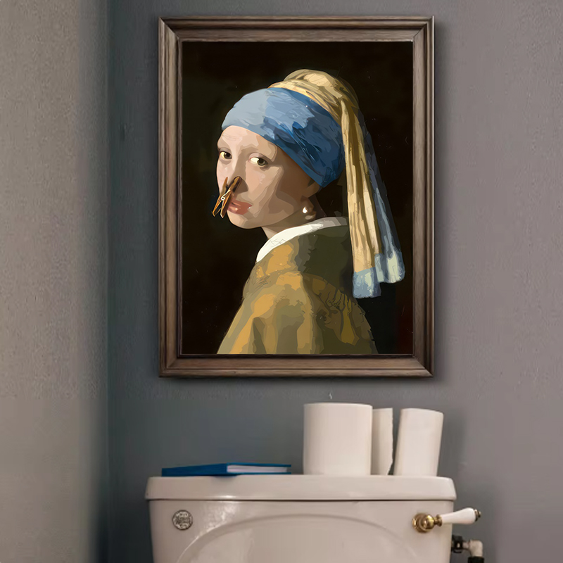 1pc Funny Abstract Bathroom To - đánh giá và giá Office Furniture Home