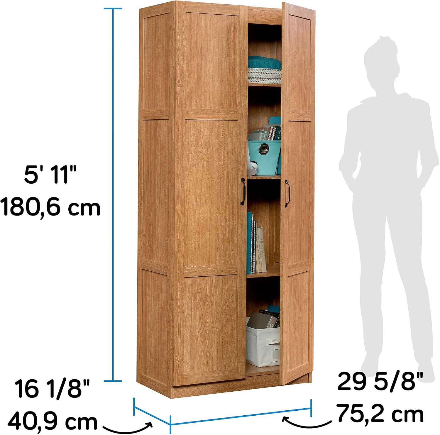 Tall Storage Cabinet, Freestan - đánh giá và giá Office Furniture Home