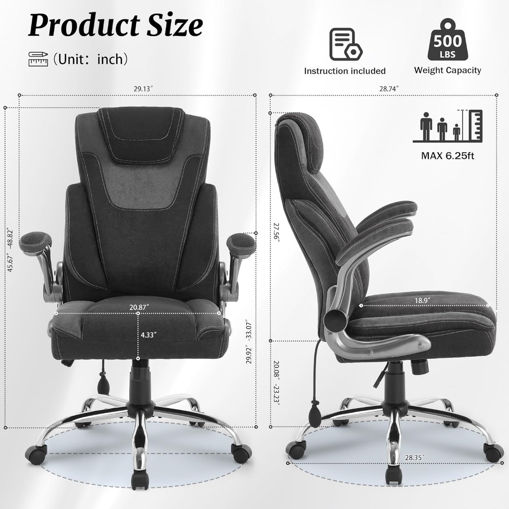 500lb Big & Tall Office Chair: - đánh giá và giá Office X Furniture